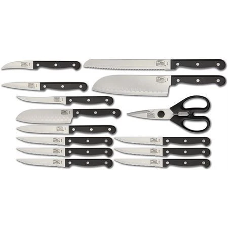 Chicago 01034 Essentials 15 Piece Block Set With Black Polymer Handle 4 Chicago 01034 Essentials 15 Piece Block Set With Black Polymer Handle - Image 2