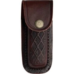 Pakistan 31164 Folding Knife Sheath With Brown Leather Construction