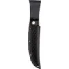 Sheath 210 6 Inch Straight Knife With Black Basketweave Leather Construction