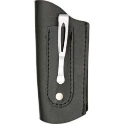 Sheath 1000 Large Folding Knife Belt Sheath With Black Leather Construction With Open End -Buck Knives || TOPS Knives || Dexter Shop 144191
