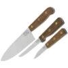Chicago 13305 3 Piece Tradition Kitchen Cutlery Set With Solid Walnut Handle -Buck Knives || TOPS Knives || Dexter Shop 144881 144910