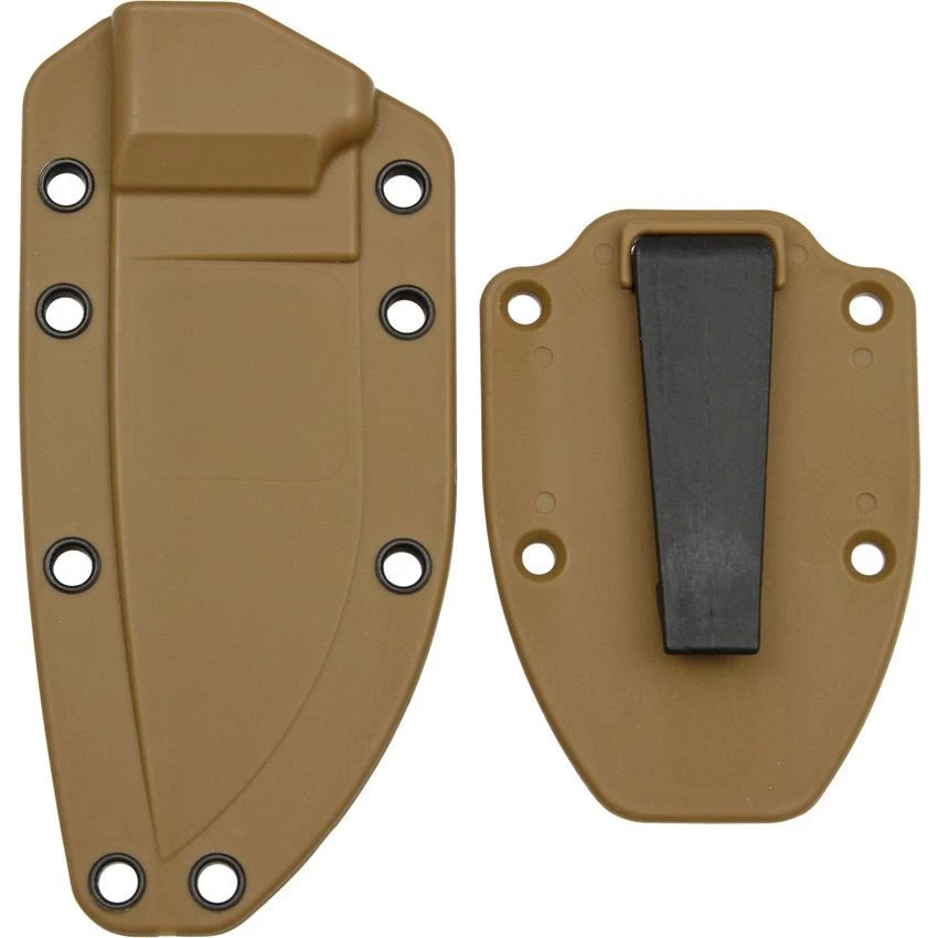 ESEE 40CBC Model 3 Sheath With Molded Coyote Brown Zytel Construction & Boot Clip 3 ESEE 40CBC Model 3 Sheath With Molded Coyote Brown Zytel Construction & Boot Clip