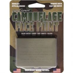 Camouflage Face Paint 4500C Woodland 5 Color Compact 5 Camouflage Face Paint 4500C Woodland 5 Color Compact -Buck Knives || TOPS Knives || Dexter Shop 154889