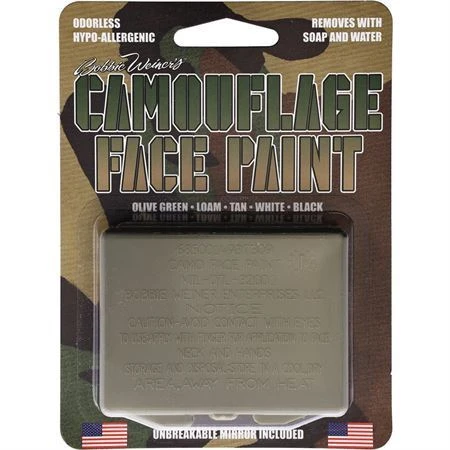 Camouflage Face Paint 4500C Woodland 5 Color Compact 4 Camouflage Face Paint 4500C Woodland 5 Color Compact - Image 2