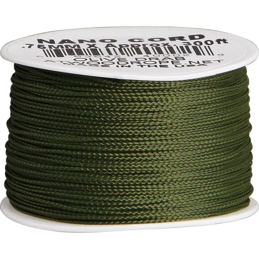 Elite Parachute Cords 1038 Premium Nylon Nano Cord Olive 3 Elite Parachute Cords 1038 Premium Nylon Nano Cord Olive