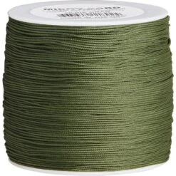Elite Parachute Cords 1041 Olive Micro Cord With Braided Premium Nylon Constructions