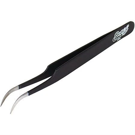 Excel 30420 Slant Point Tweezers Black 4 Excel 30420 Slant Point Tweezers Black - Image 2