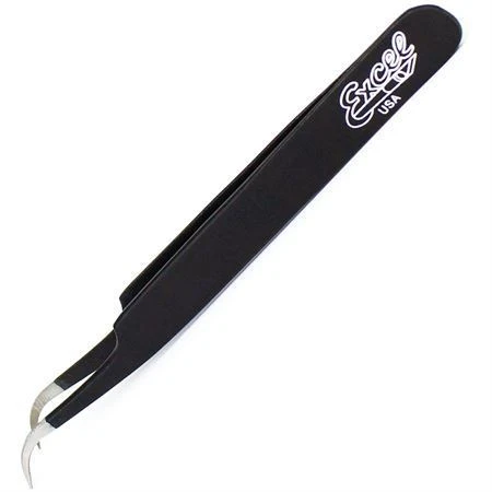 Excel 30420 Slant Point Tweezers Black 5 Excel 30420 Slant Point Tweezers Black - Image 3