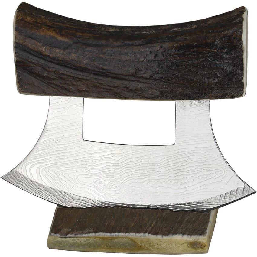 B Merry FSMAN3 Moose Antler Polished Ulu 4 B Merry FSMAN3 Moose Antler Polished Ulu - Image 2