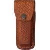 Sheath 1132 Folding Knife With Dark Brown Leather Embossed Basketweave Design 1 Sheath 1132 Folding Knife With Dark Brown Leather Embossed Basketweave Design -Buck Knives || TOPS Knives || Dexter Shop 183866 183895