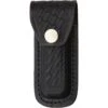 Sheath 1143 Folding Knife With Black Leather Embossed Basketweave Design -Buck Knives || TOPS Knives || Dexter Shop 183872 183901