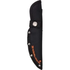 Marbles 1146 Marbles Nylon Belt Sheath Knife With Black Nylon Construction With Orange Marble Embroidery