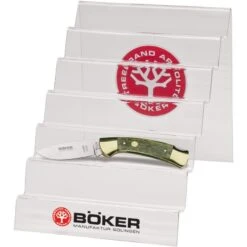 Boker 099949 Acrylic Knife Display Stand With Six Shelves And Boker Logo