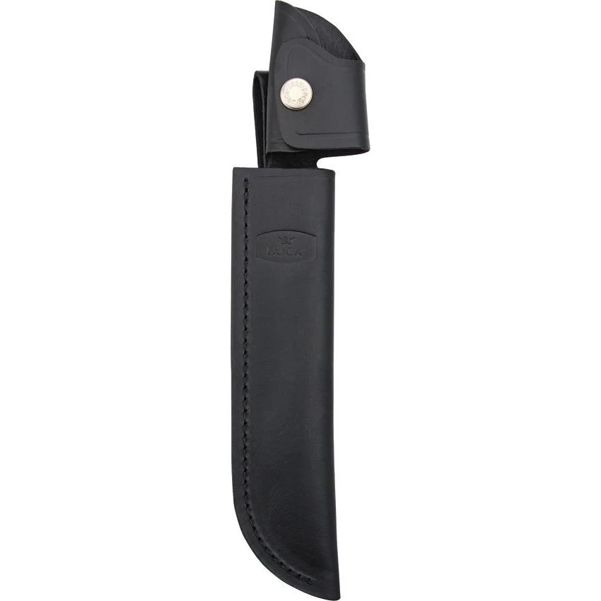 Buck Knives Buck 120S Belt Sheath With Black Leather Construction 3 Buck Knives Buck 120S Belt Sheath With Black Leather Construction