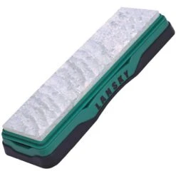 Lansky 06800 Soft Arkansas BenchStone 8x2 Sharpener With Green Composition Housing
