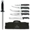 Swiss Army 5100371X4 7 Piece BBQ Natural Knife Set With Black Synthetic Handle -Buck Knives || TOPS Knives || Dexter Shop 209394 209417