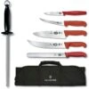 Swiss Army 5100172X3 7 Piece BBQ Set Master Knife Set With Red Synthetic Handle -Buck Knives || TOPS Knives || Dexter Shop 209395 209418