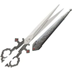 China Made 100554SL Gray Renaissance Scissor With Gray Aluminum Handle