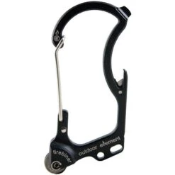 Outdoor Element EF1BK Firebiner EDC Carabiner With Titanium Coated Stainless Body