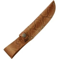 Sheaths 1200 Fits Up To 6 Inch Fixed Blade Belt Sheath With Python Pattern Leather Construction