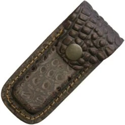 Sheaths 1196 Fits 3 To 3.5 Inch Crocodile Pattern Belt Pouch With Brown Leather Construction