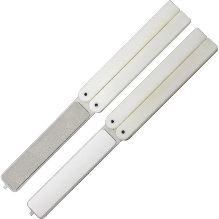 Eze-Lap Sharperners 530 Eze-Fold Sharpener With White Plastic Handle 3 Eze-Lap Sharperners 530 Eze-Fold Sharpener With White Plastic Handle