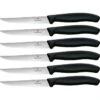 Victorinox 6723320X2 Steak Knife Set 6pc Black -Buck Knives || TOPS Knives || Dexter Shop 321705 321710