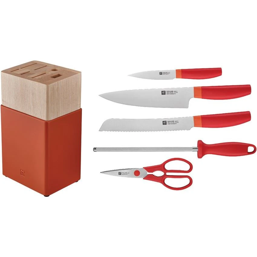 Henckels 53030110 Now S 6pc Block Set Org 3 Henckels 53030110 Now S 6pc Block Set Org